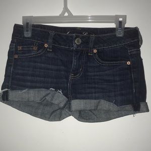 American Eagle Dark Blue Jean Shorts